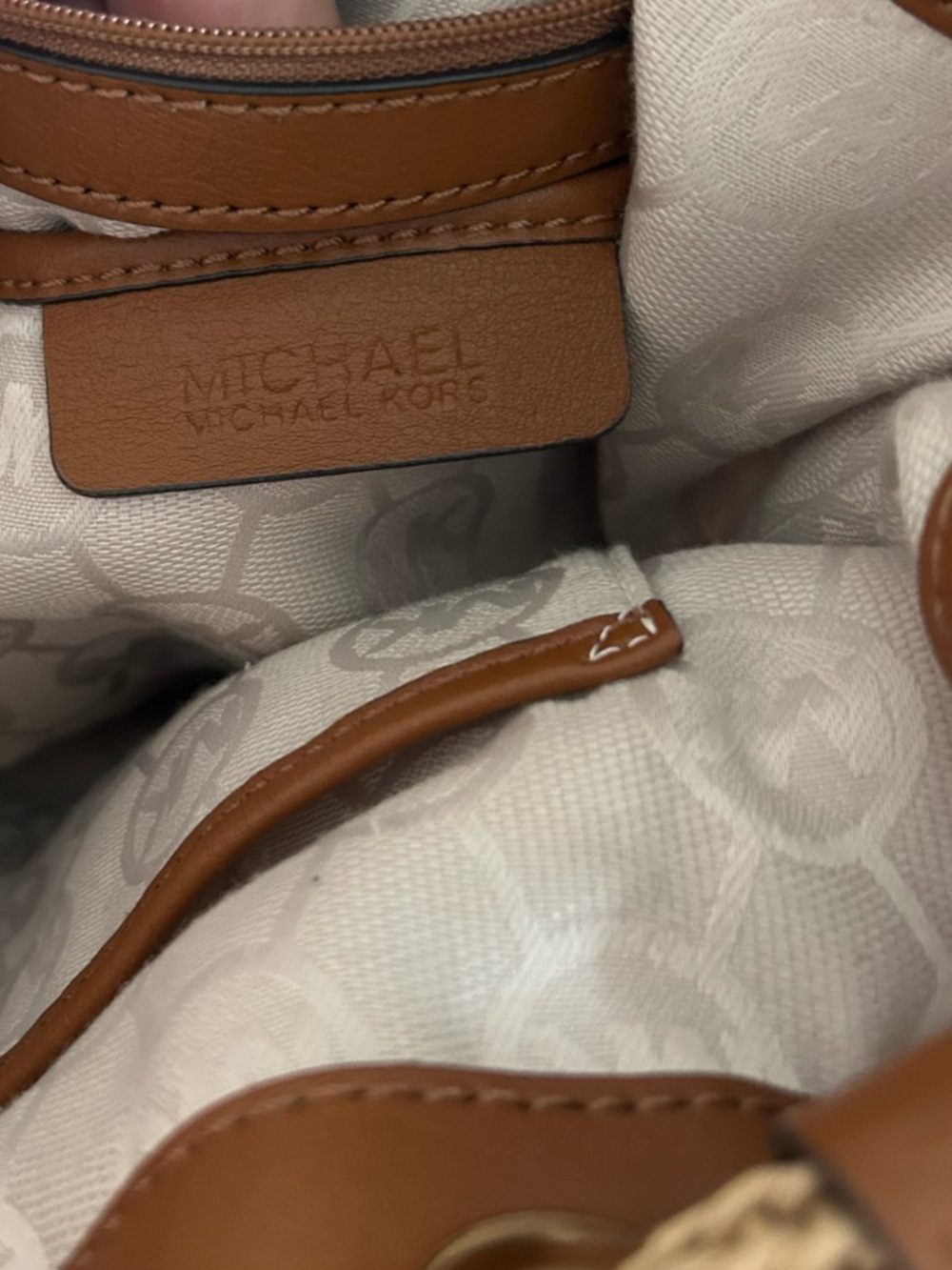 Michael Kors Medina Large Gathered Tote Shoulder Bag Metallic Gold MSRP 298.00 - Picture 9 of 16